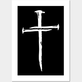 Christian T-Shirt - Nail Cross Posters and Art